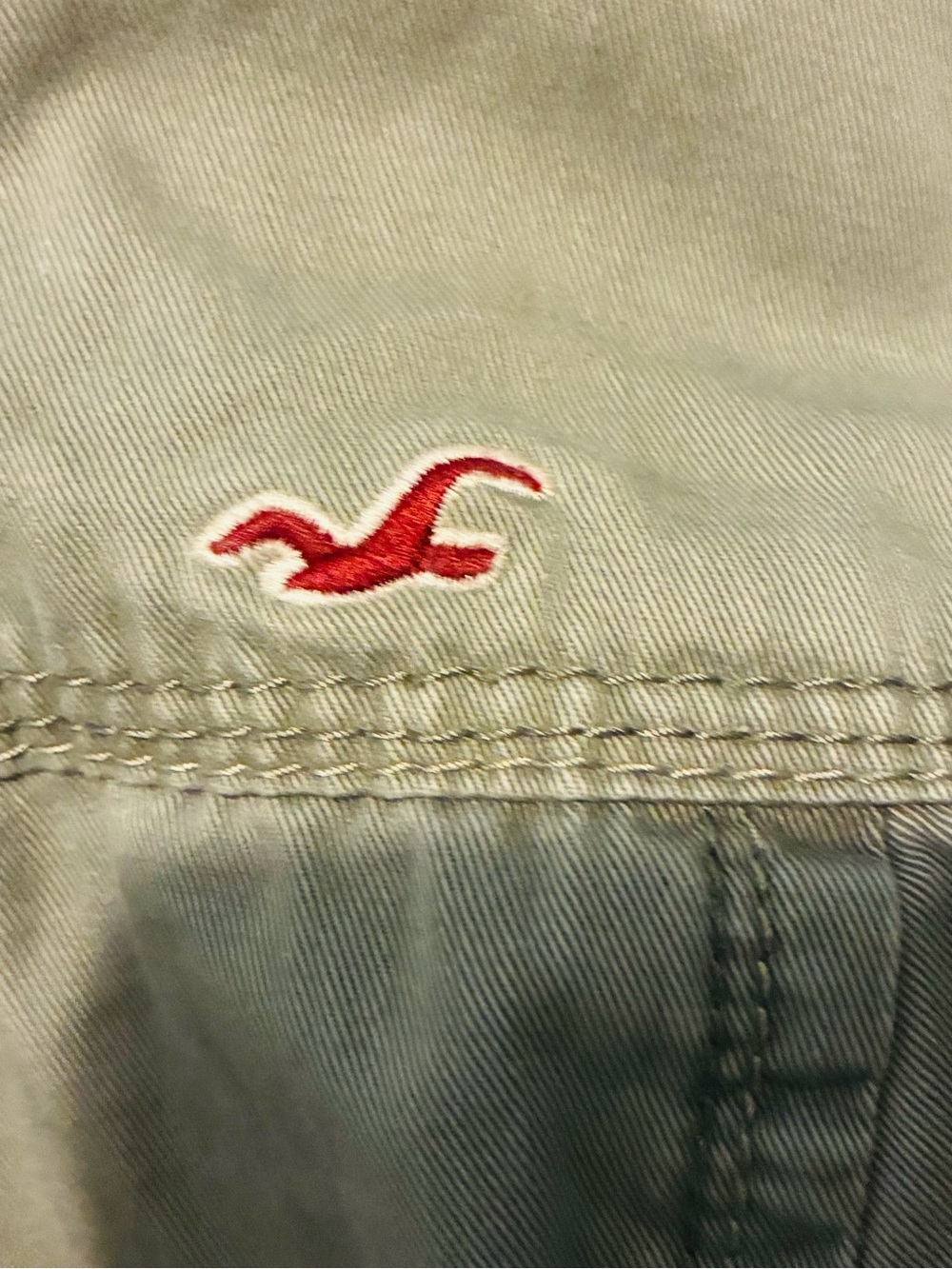 Hollister Olive Green Bomber Jacket - Picture 5 of 7